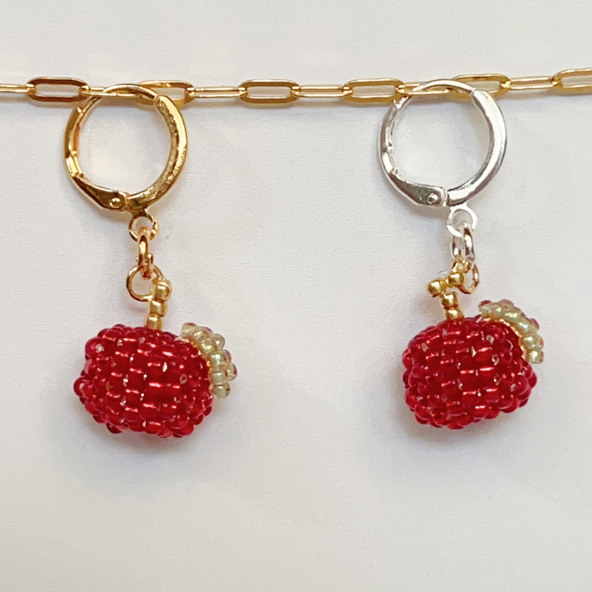 Christmas Apple Earrings