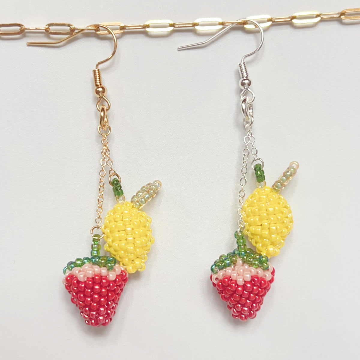 Strawberry Lemon Sorbet Earrings
