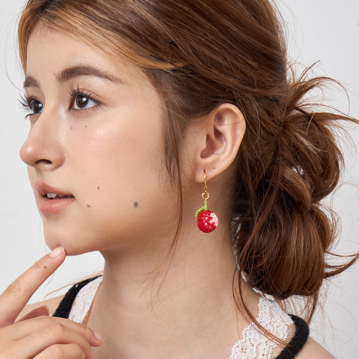 Red Apple Earrings